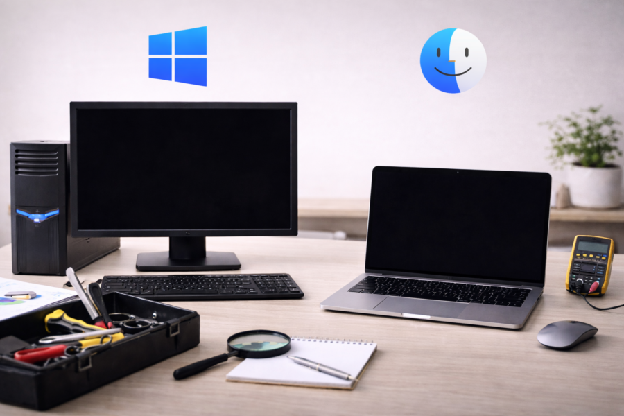 Windows・Mac対応：画面が真っ暗になった時の原因と復旧方法まとめ