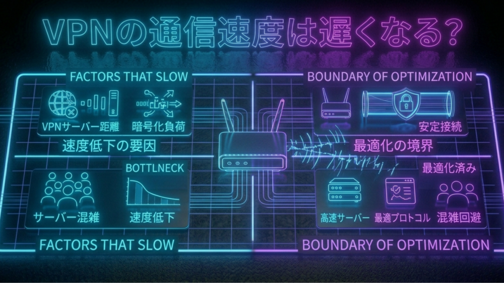VPNで通信速度は変わる？