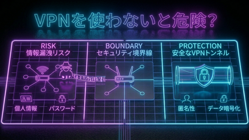 VPNを使わないと危険？