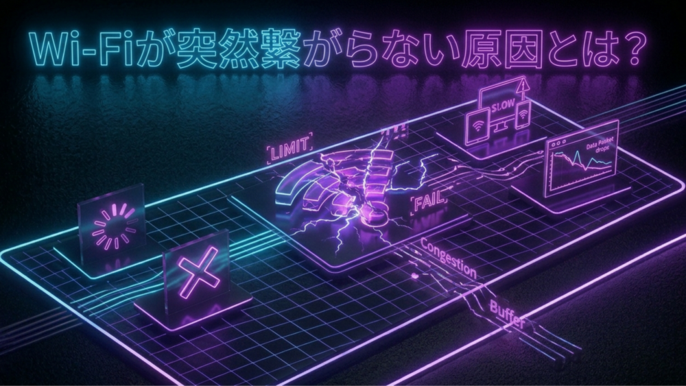 wifiがつながらない原因とは？