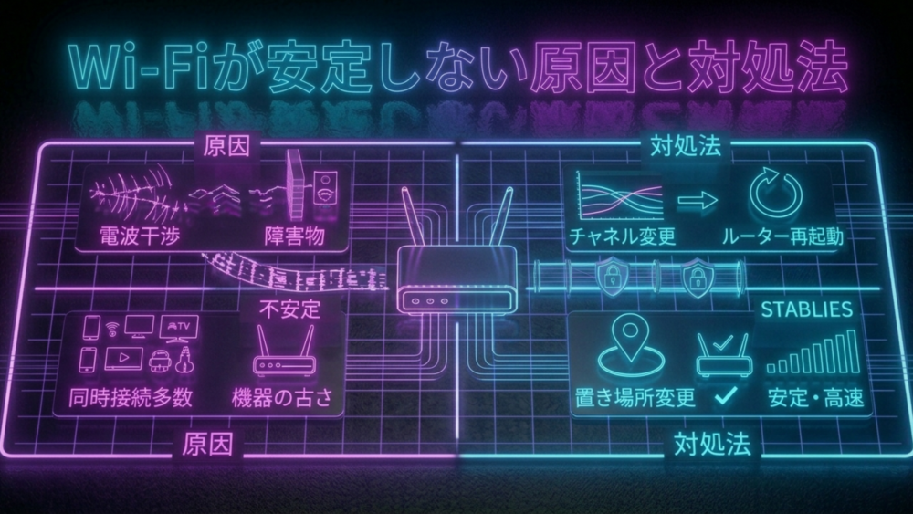 wifiが安定しない原因と対処法
