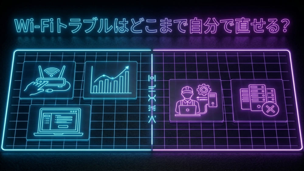 wifiトラブルはどこまで自分で直せる？