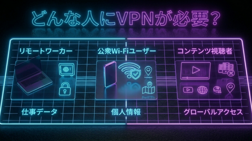 どんな人にVPNが必要？