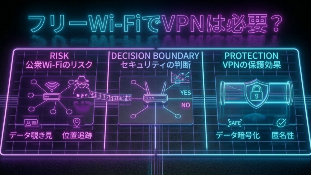 フリーwifiでVPNは必要？