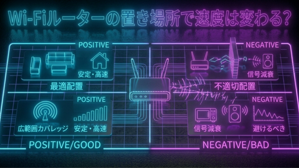 ルータの置き場所で速度は変わる？