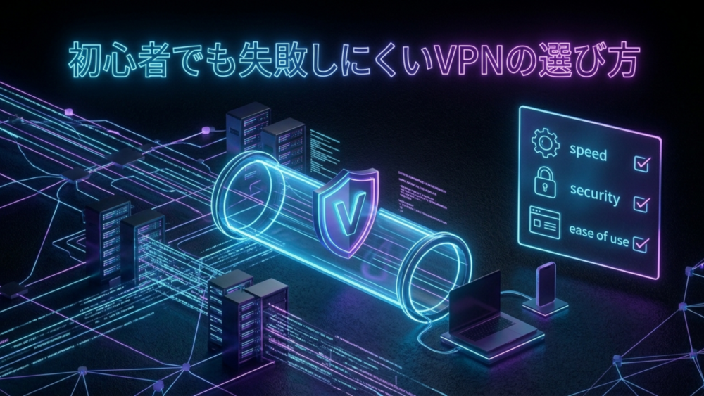 初心者でも失敗しないVPNの選び方
