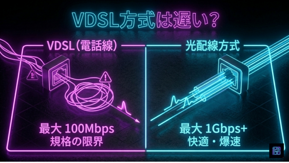 VDSL方式は遅い？