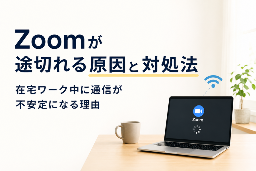 Zoomが途切れる原因と対処法｜在宅ワーク中に通信が不安定になる理由