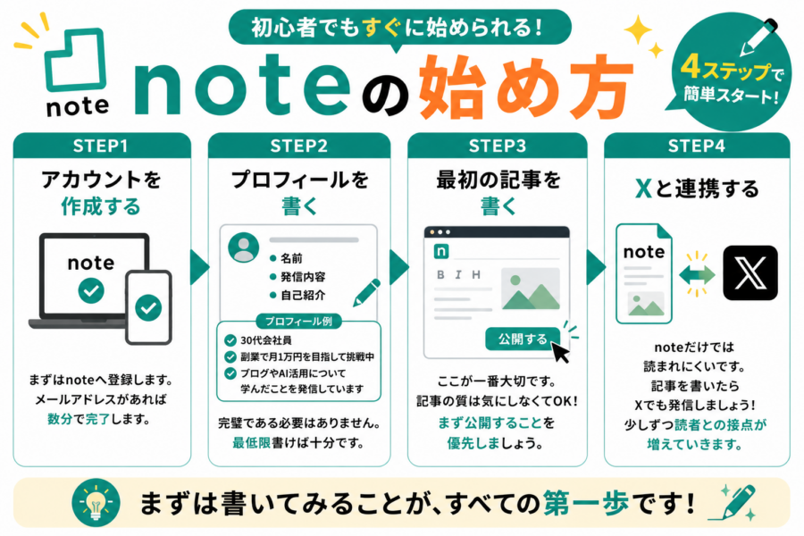 noteの始め方ガイド