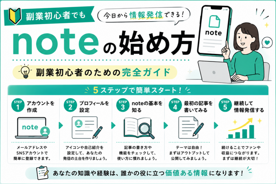 noteの始め方完全ガイド