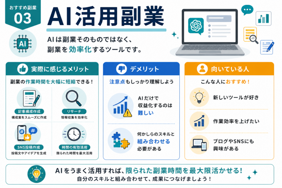 おすすめ副業03AI活用副業
