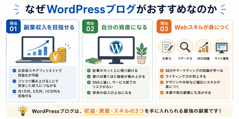 なぜWordpressブログがおすすめなのか