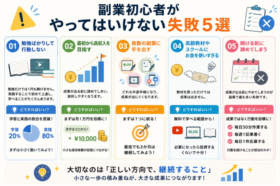 副業初心者の失敗と対策ガイド